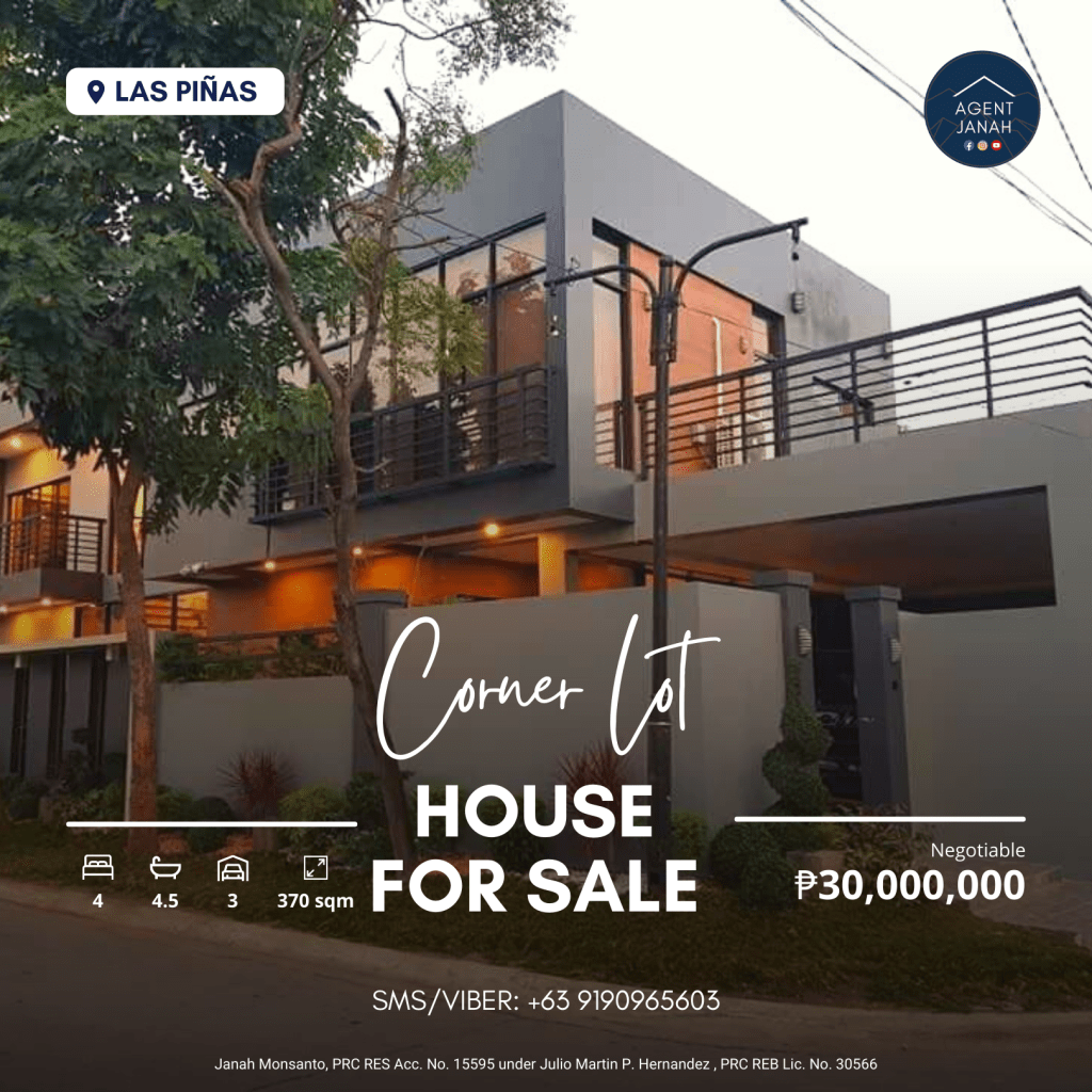 4 Bedroom House & Lot in Las Piñas, Metro Manila [For&nbsp;Sale]