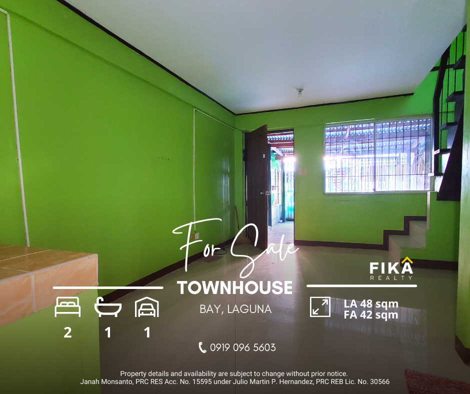 2 Bedroom RFO Townhouse in Bay, Laguna [For&nbsp;Sale]